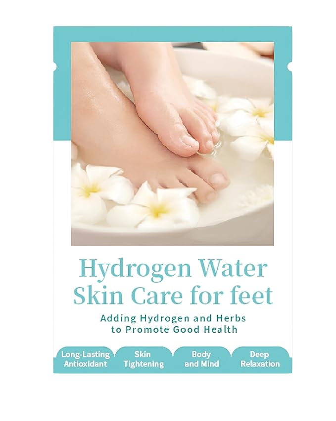 Hydrogen Foot Soak Effervescent Tablets 2 Pieces | Ginger & Mugwort Herb Foot Bath, Relaxing Spa Pedicure Care | Improves Circulation, Soothes Tired Feet, Softens Calluses, Controls Odor