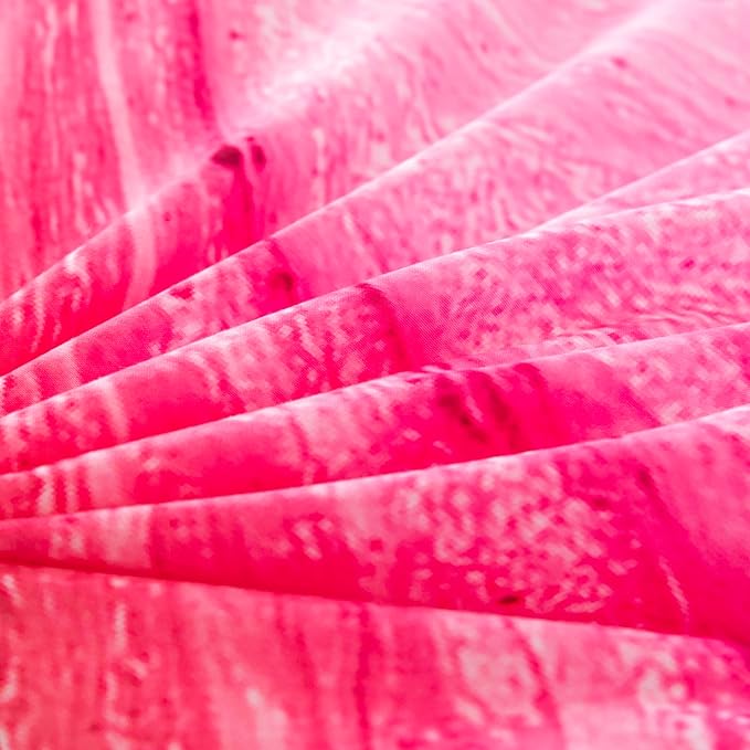 4Pcs Tie Dye Full Size Comforter Set for Girls Kids, Colorful Girls Bedding Set Full, Soft Kids Bed in A Bag (1 Comforter, 1 Flat Sheet, 2 Pillowcases)