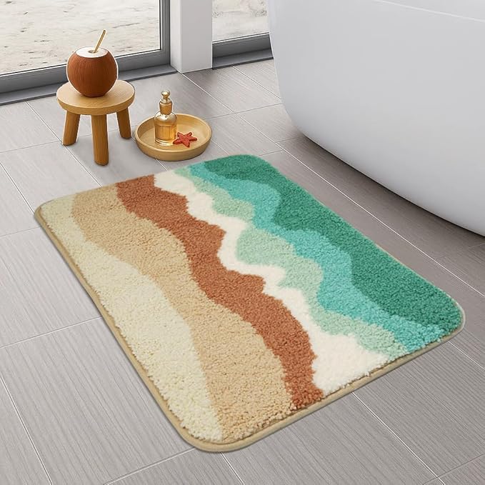 Bath Mat Non-Slip,Super Absorbent Rug & Dirt Trapper, Machine Washable Mat, Soft and Plush mats for Kitchen Bathroom Bedroom LivingRoom Indoor and Outdoor