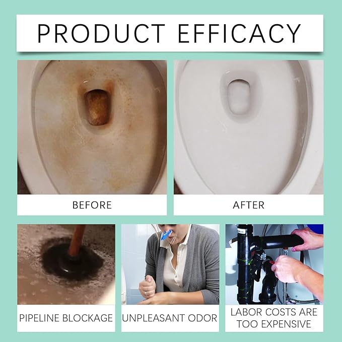 Toilet Cleaner, Automatic Toilet Cleaner for Continuous Cleaning, Long-Lasting, No-Scrub Action – Helps Reduce Hard Water Stains & Odor in the Bowl
