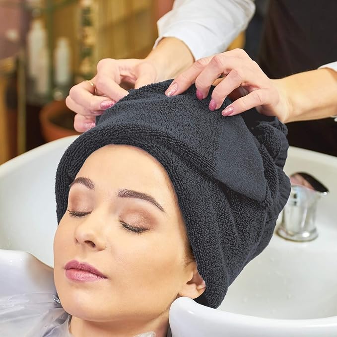 Arkwright Bleach Proof Salon Towels Bulk - Case of 144 - Highly Absorbent, 100% Cotton, Quick Dry Spa Face Towel for Hair Stylist, Barber, Pedicure, and Esthetician, 16 x 28 in, Charcoal