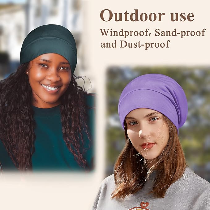 OLESILK 100% Mulberry Silk Bonnet for Sleeping Women, Silk Hair Wrap for Sleeping, Silk Sleep Bonnet for Women&Men, Real Silk, Not Satin, Dark Grey
