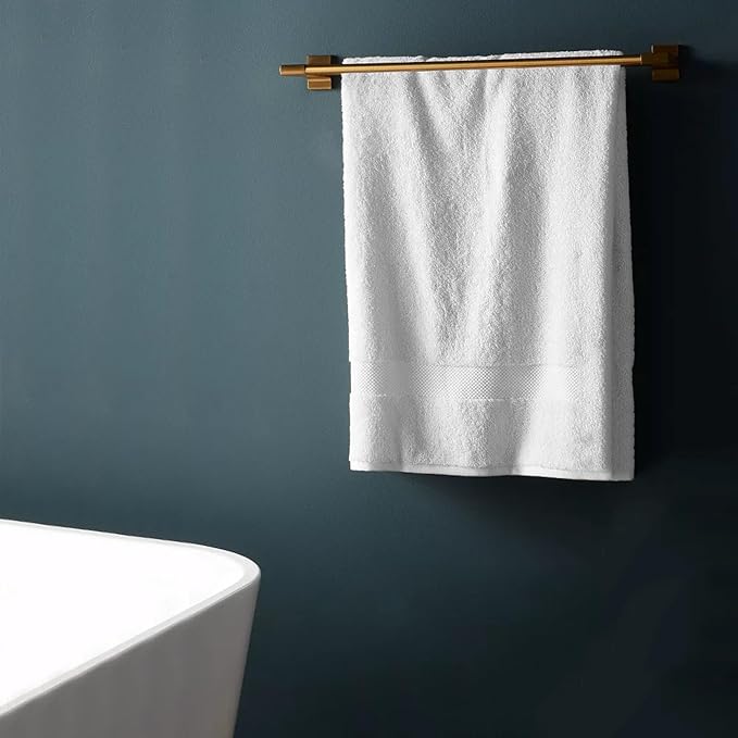 Delara 100% Organic Cotton Towels 650 GSM Plush Feather Touch Quick Dry Bath Towel, Pack of 3 GOTS Certified, Oeko-Tex Green Certified, Organic Cotton Bath Towel, 30"X58"