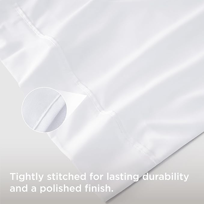Bedsure Queen Pillow Cases Set of 4 - White Brushed Microfiber Pillowcases 4 Pack, Super Soft Pillowcase, Pillow Case Covers with Envelope Closure, Wrinkle, Fade and Stain Resistant, 20x30 Inches