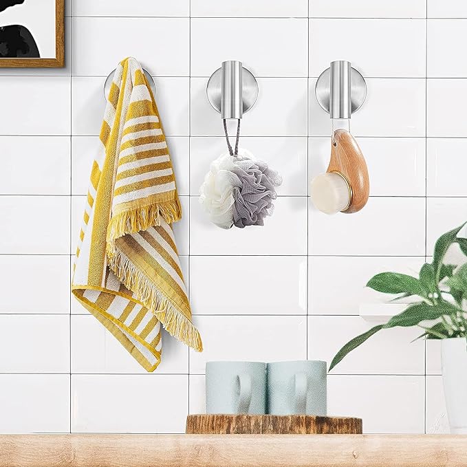15sets 24inch Brushed Nickel Bathroom Hardware Set, Include 3PCS 24inch Towel Bar, 6PCS Robe Hook, 3PCS Towel Ring, 3PCS Toilet Paper Holder
