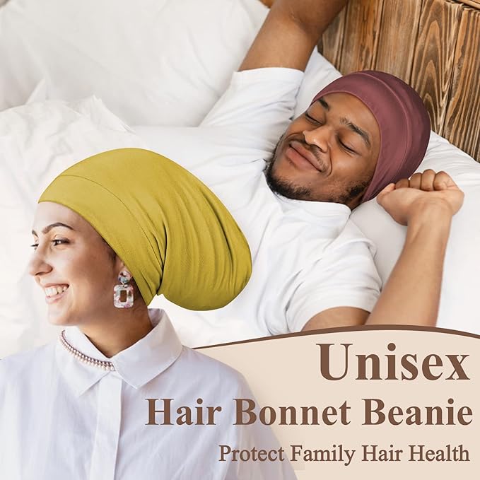 OLESILK 100% Mulberry Silk Bonnet for Sleeping Women, Silk Hair Wrap for Sleeping, Yellow