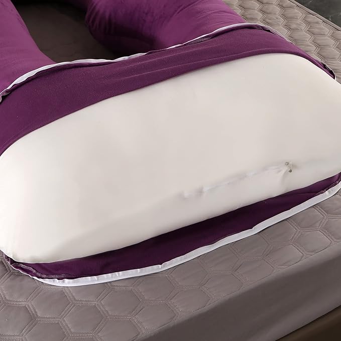 BATTOP Pregnancy Pillows for Sleeping,Full Body Pillow for Pregnancy Women with Removable Cover,Support for Back,HIPS,Legs,Belly,Must Have Maternity Pillow