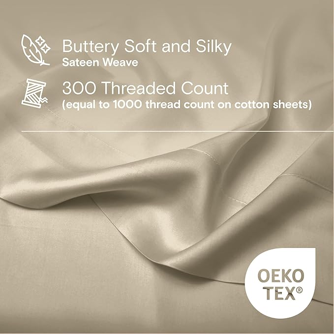 DOZ Duvet Cover Set, 100% Viscose derived from Bamboo, Organically Grown, Buttery Soft, Cooling Duvet Covers, High GSM, 1 Duvet Cover and 2 Pillowcases, 106"x90" (Fog, King/Cal King)