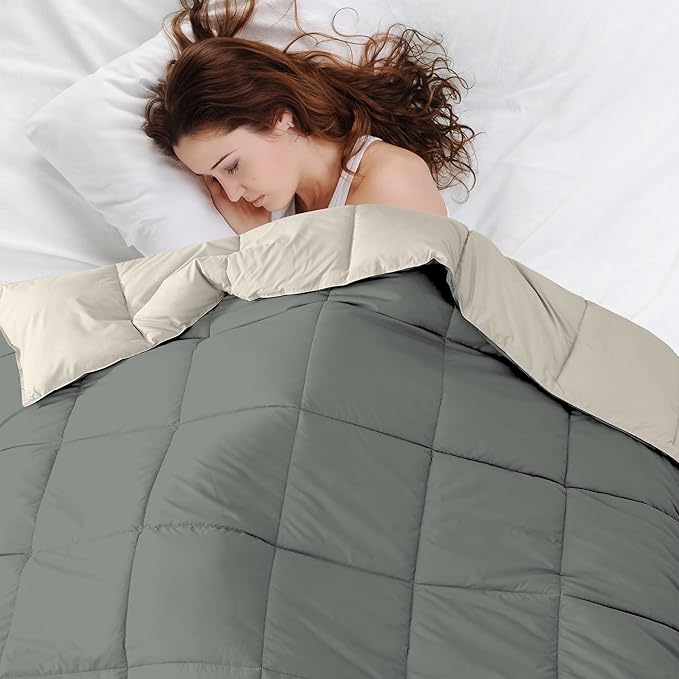 Modern Threads Down Alternative Reversible Comforter Sage Green/Cream King