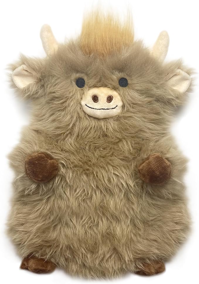 Microwave Heating Pad for Period Cramps Weighted Highland Cow Cute Stuffed Animal Removable Heated for Menstrual Adorable Plush Microwavable Heat Pack for Pain Relief Gifts for Kids Girls unscented