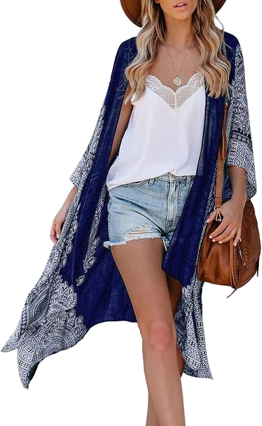 Moss Rose Women Summer Bikini Kimono Bathing Suit Cover Ups for Swimwear