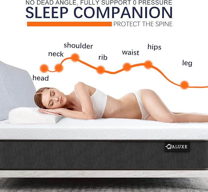 VALUXE 3 Inch Gel Memory Foam Mattress Topper California King Size High Density Cooling Pad Pressure Relief Bed Topper (with Removable & Washable Bamboo Cover)