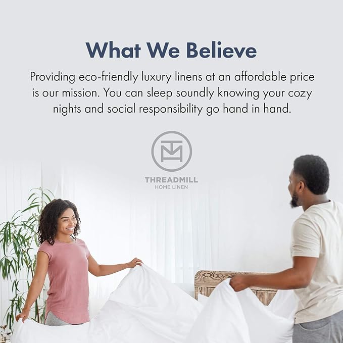 Threadmill 100% Cotton Sheets for Cal King Size Bed - 600 Thread Count Cal King Bed Sheets Set with 16” Deep Pocket - Damask Stripe Sateen Weave 4-Piece Bedding Set with Cooling Effect, Beige