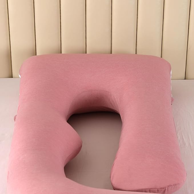 BATTOP Pregnancy Pillow for Sleeping,Maternity Pillow with Cooling Removable Cover,Support for Back,Legs,Belly,HIPS for Pregnant Women,Body Pillows for Adults,Pregnancy Must Haves