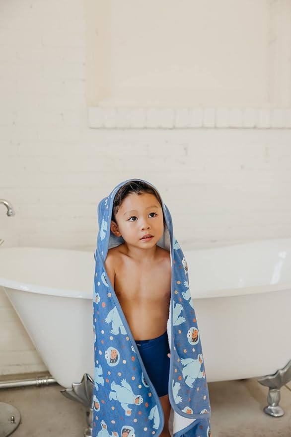 Copper Pearl Hooded Bath Towels Premium Knit/Terry Cloth Baby Towels with Hood, Pockets, and Cool Designs - Great to Gift and Make Bath Time Fun - Baby Bath Towel, Cookie Monster