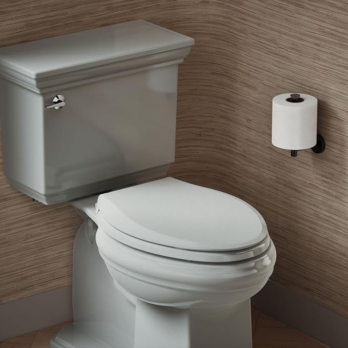 KOHLER CACHET® Nightlight Soft Close Toilet Seat Elongated, ReadyLatch®, Grip-Tight Hardware, Ice Grey