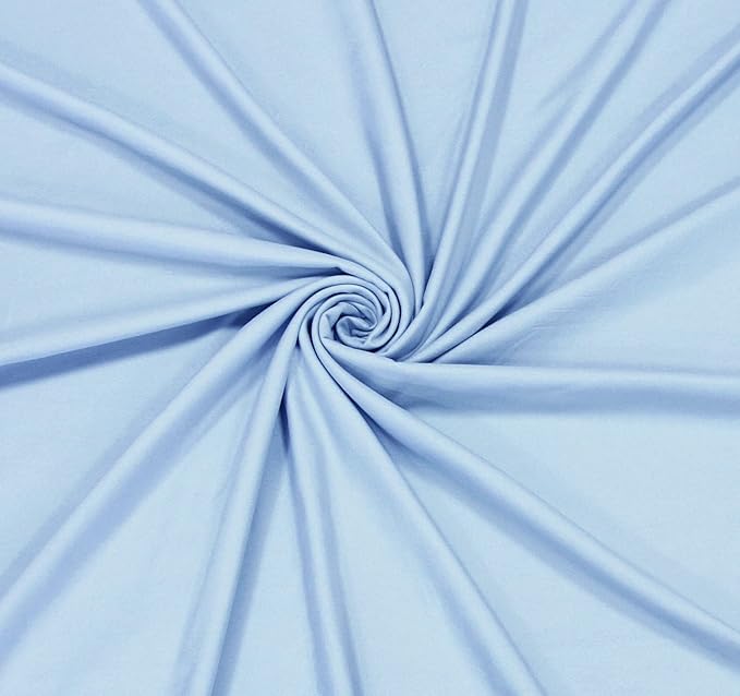 Mejoroom King Size Bed Sheet Set - Hotel Luxury 1800 Bedding Sheets & Pillowcases - 16" Deep Pocket Fitted Sheet, Soft, Breathable, Wrinkle & Fade Resistant - 4 Piece(King, Light Blue)