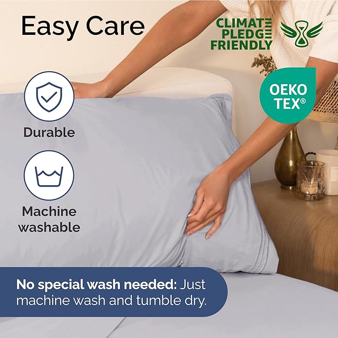 Twin XL Size 3-Piece Sheet Set - Extra Soft, Breathable & Cooling - Hotel Luxury Durable Bed Sheets for Women & Men - Deep Pockets, Easy-Fit & Wrinkle-Free - Light Lilac Oeko-Tex