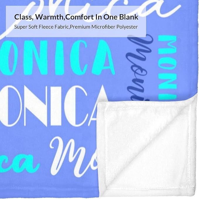 Name Blanket Personalized Blanket for Adult Kids Flannel Customize Throw Blanket Custom (Color 26, 30 x 40 Inches)