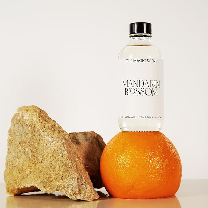 The Magic Scent Mandarin Blossom Diffuser Oil - Hotel & Home Luxury Scents Inspired by St. Regis Hotel, Maldives - Diffuser Oil Scents for Home Designed for Use in All Diffusers - 16.9 fl oz, 500 mL