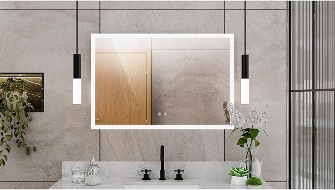 DreamLine Brilliance 24 in. H x 36 in. W Rectangular Light-up Mirror