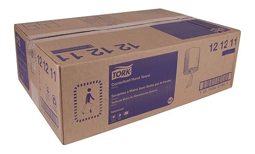 Tork Soft Centerfeed Hand Towel White M2, 100% Recycled, 6 x 600 Towels, 121211