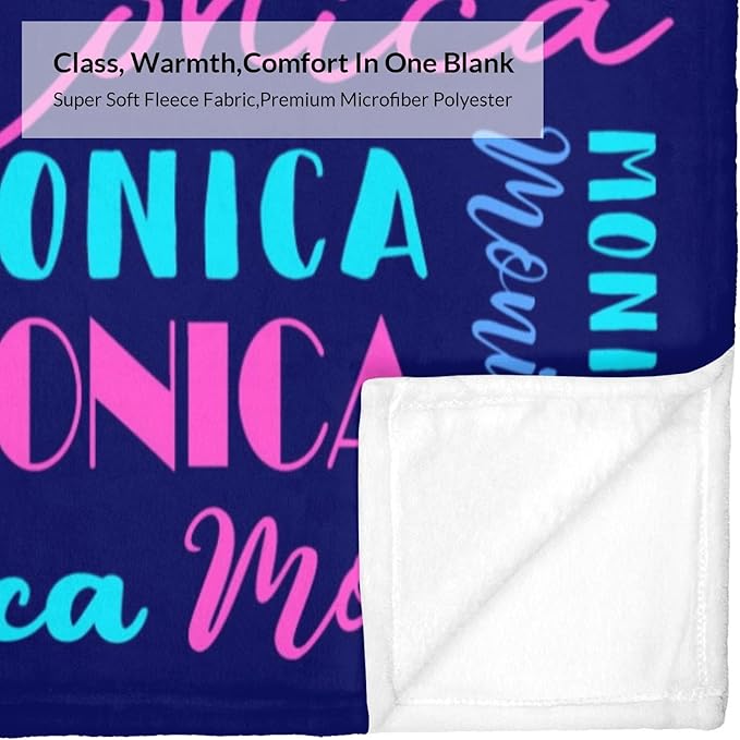 Name Blanket Personalized Blanket for Adult Kids Flannel Customize Throw Blanket Custom (Color 29, 40 x 50 Inches)
