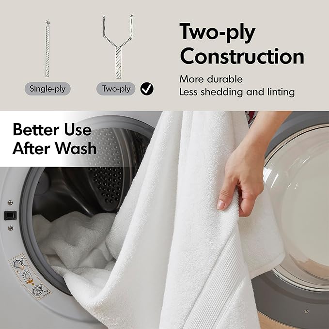 Madison Park 800GSM Bath Sheet Towel Oversized 34" x 68" 2 Pack 100% Cotton Bath Towel Set Highly Absorbent Hotel Spa Quality for Bathroom, Natural