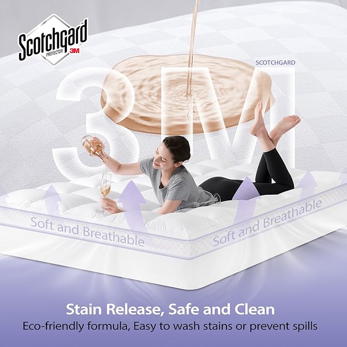 downluxe 4 Inch Twin Memory Foam Mattress Topper Pro Dual Layer 2 Inch Cooling Gel Egg Crate Memory Foam Plus 2 Inch Pillow Top Medium Firm with Deep Pocket