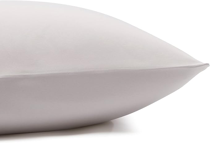 Amazon Basics Lightweight Super Soft, Wrinkle-Free Easy Care Microfiber 4 Piece Bed Sheet Set with 14-Inch Deep Pockets, King, Light Gray, Solid