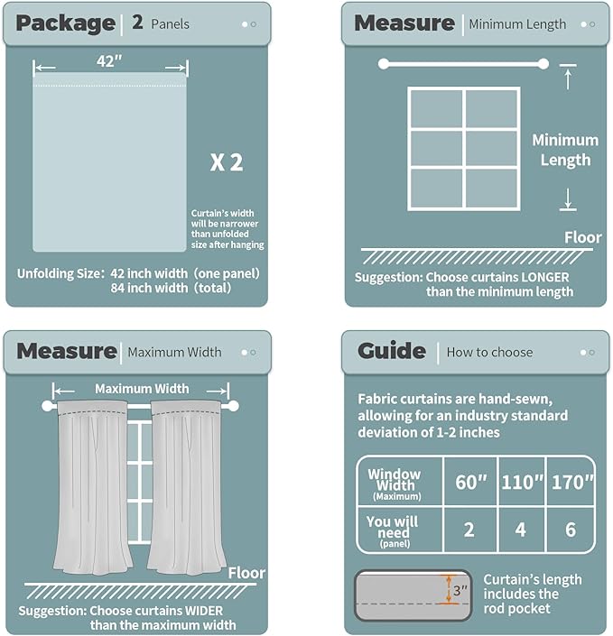 BGment Blackout Curtains for Bedroom 63 Inch Length 2 Panels Set, Thermal Insulated Bedroom Curtains Christmas Window Curtains Rod Pocket Room Darkening Drapes, 42 x 63 Inch, Red