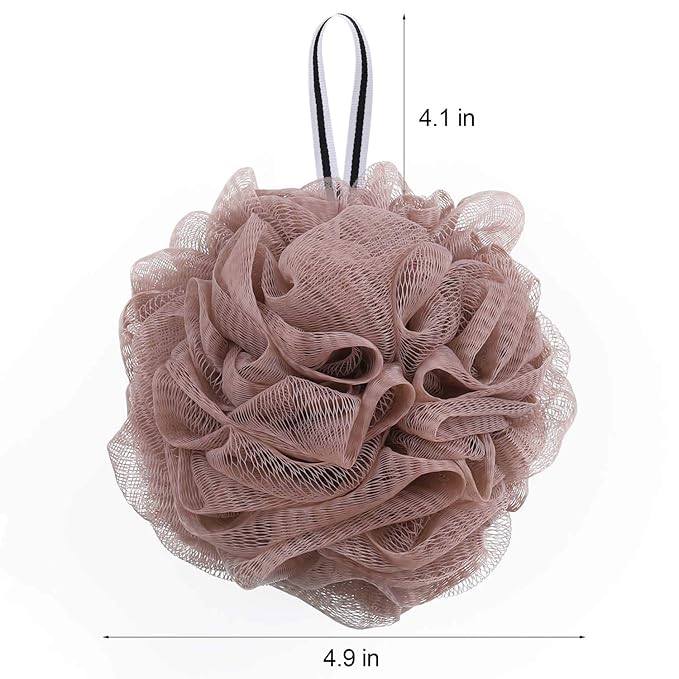 Bath Loofah Shower Sponge Pouf Body Scrubber Exfoliator Scrubber Ball (Set of 6)