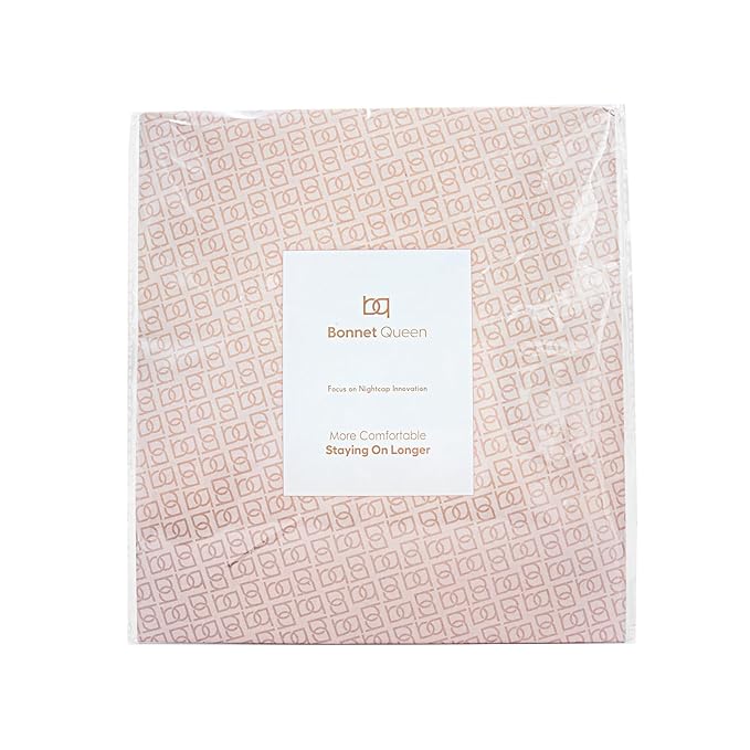BONNET QUEEN Silk Bonnet for Sleeping Women Satin Bonnet Night Sleep Cap Wrap for Curly Hair with Adjustable Tie Band, Single Layer, Prune