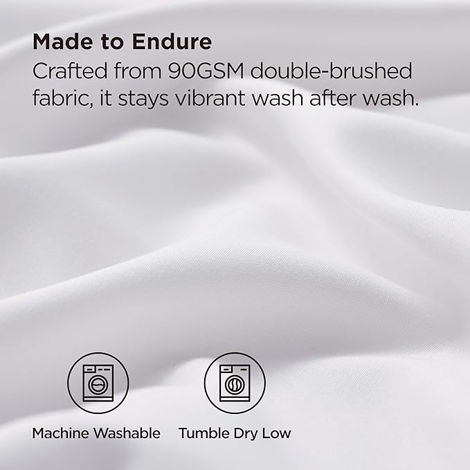 Bedsure King Size Pillow Cases Set of 2 - White Brushed Microfiber Pillowcases 2 Pack, Super Soft Pillow Case Cover with Envelope Closure, Wrinkle, Fade and Stain Resistant, 20x36 Inches