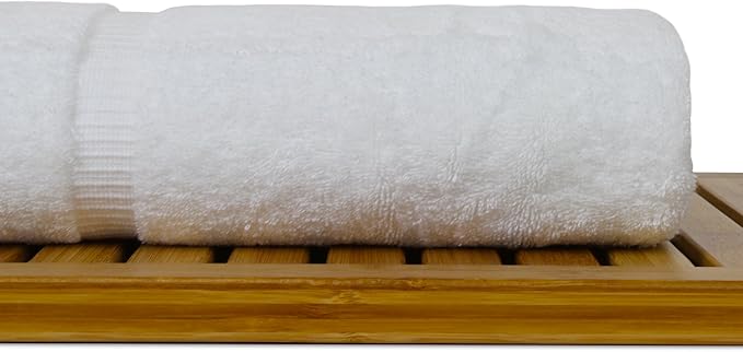 Luxury Hotel & Spa Ultra Soft Bath Towels 100% Turkish Cotton - White - Set of 4