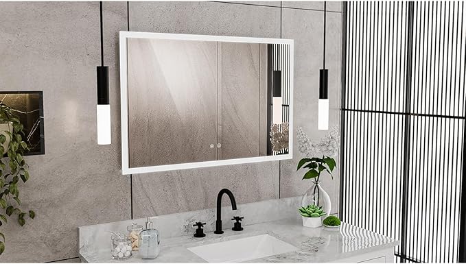 DreamLine Brilliance 24 in. H x 36 in. W Rectangular Light-up Mirror