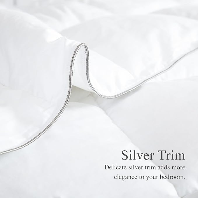 sunflower Down Alternative Oversized King Size Lightweight 100% Cotton Shell Bedding Comforter Blanket for Hot Sleepers 98"x116" with Corner Tabs Soft Breathable Machine Washable