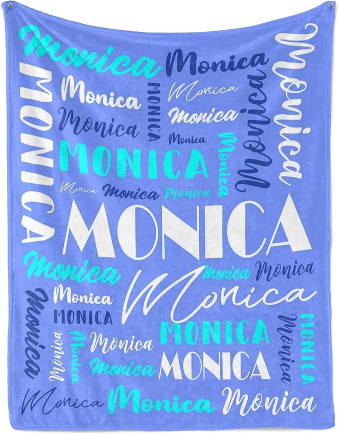 Name Blanket Personalized Blanket for Adult Kids Flannel Customize Throw Blanket Custom (Color 26, 40 x 50 Inches)
