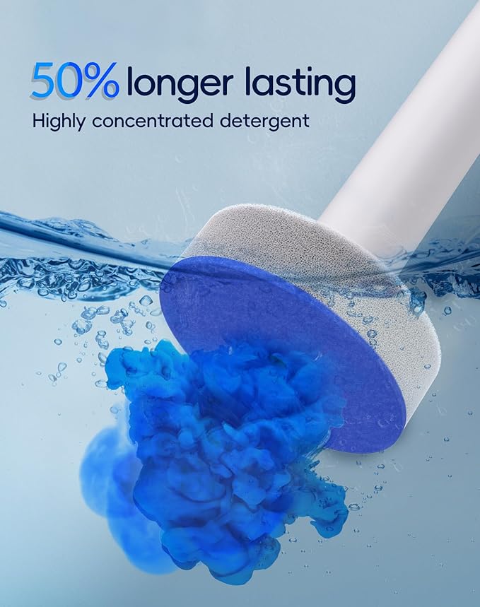 Disposable Toilet Cleaning System - Toilet Wand Kit with 18 High-Performance Refills, Wall Mounted Toilet Brush and Holder for Deep Cleaning Bathroom