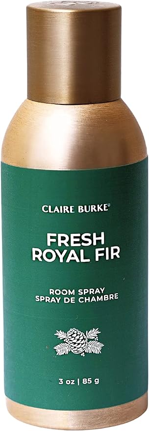 Claire Burke Fresh Royal Fir Air Freshener Spray, Crisp and Fresh Scent for Home and Bathroom, 3 oz, 1 ct