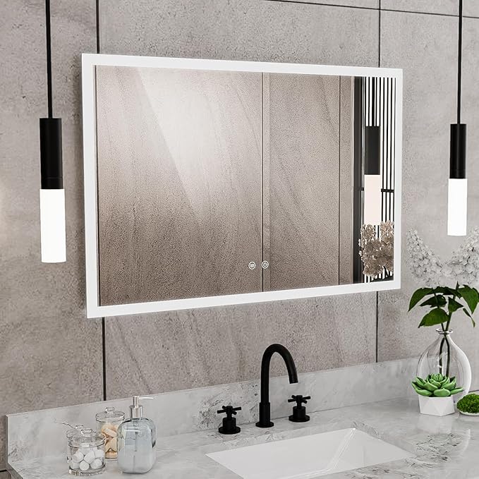 DreamLine Brilliance 24 in. H x 36 in. W Rectangular Light-up Mirror