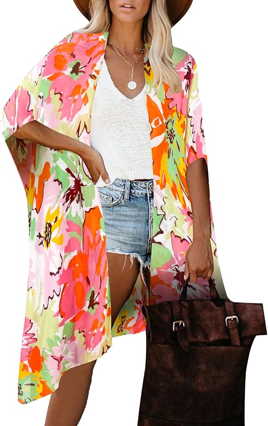 Moss Rose Women Summer Bikini Kimono Bathing Suit Cover Ups for Swimwear