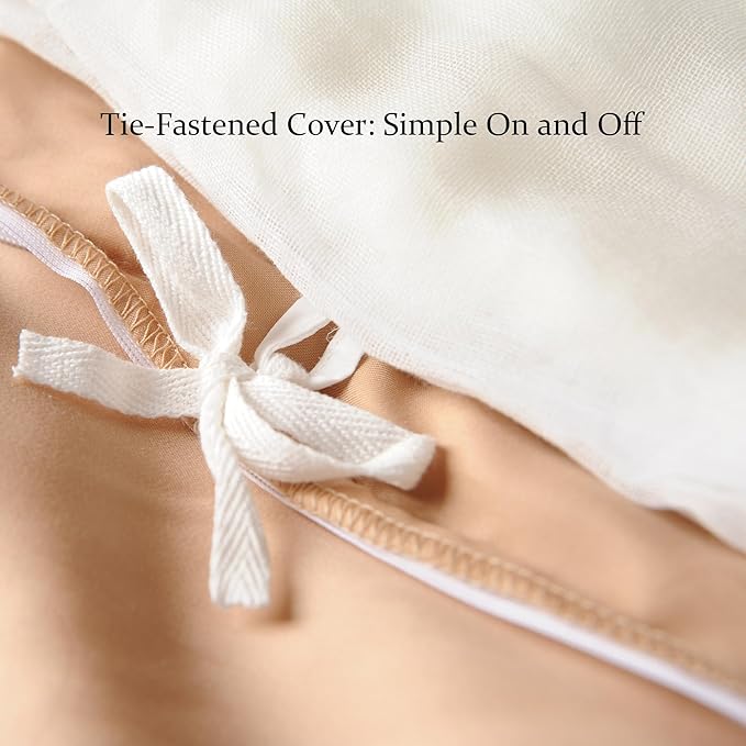 CUDDLE DREAMS Lightweight Silk Filled Comforter for Summer, Detachable Tencel Duvet Cover for Easy Care, Naturally Breathable (Bronze, King)