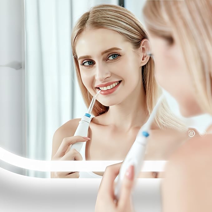 Niccy Arched LED Bathroom Mirror, 48x30 Arch Wall Mounted Frameless Bathroom Mirror for Vanity, Smart Lighted Frontlit Mirrors with Memory Function for Bathroom Bedroom Beauty Hair Salon