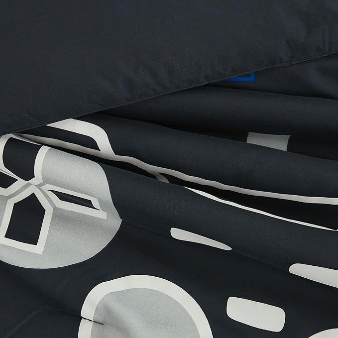Twin Comforter Set for Boys-5 Pieces Gamer Glow in The Dark Twin Bedding Sets for Kids, Ultra Soft Bed in A Bag with Sheets