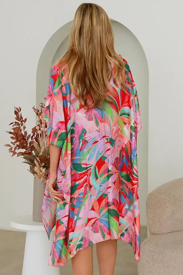 Moss Rose Women Summer Bikini Kimono Bathing Suit Cover Ups for Swimwear