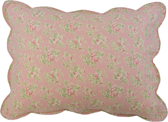 Donna Sharp King Bedding Set - 3 Piece - Strawberry Garden Quilt Set with Quilt and Two Pillow Shams - Machine Washable - Patchwork Design