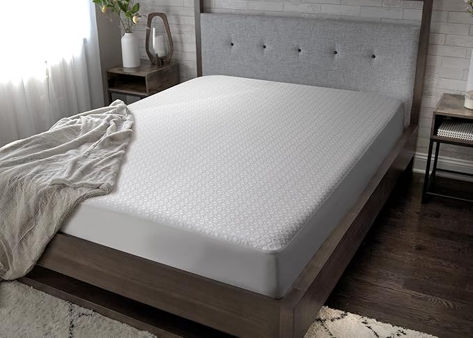 Bedgear Full Dri-Tec Mattress Protector – Waterproof, Breathable, Washable, Adjustable Base Compatible – Deep Pocket Fitted Pad Fits 18” Mattress – White