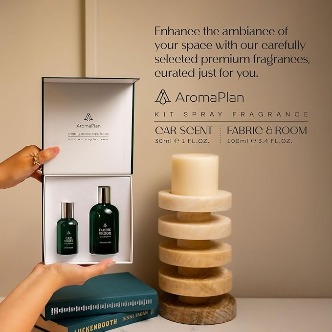 AromaPlan Natural luxurious Room Spray & Car Fragrance Kit, Dream On- Concentrated, Non-Toxic, Odor Eliminator & Long Lasting- Room Spray Air Freshener- Home, Car - 5 Star Hotel (100&30 ml)