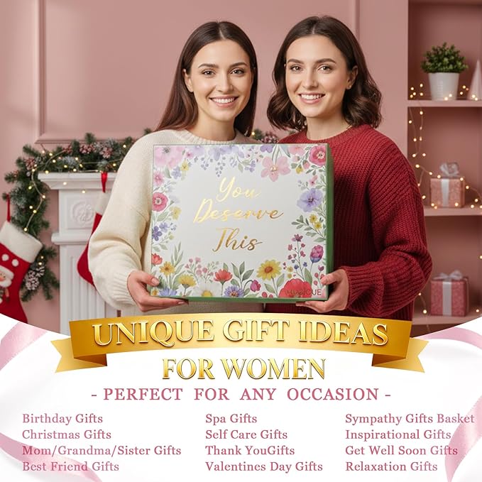 Birthday Gifts for Women,Self Care Gifts Get Well Soon Gift Baskets,Sympathy Gifts,Spa Gift Set,Thinking of You,Thank You, for Best Friend Mom Wife Sister Grandma